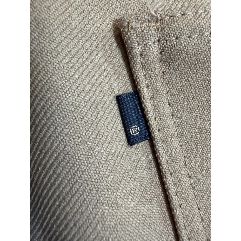 Levis Sta-Prest Black& Gold tab Slacks 35x30 Khaki Vintage Flare Trousers 517 - Picture 9 of 9